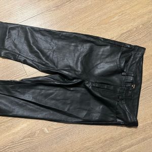 Like new free people black leather pants